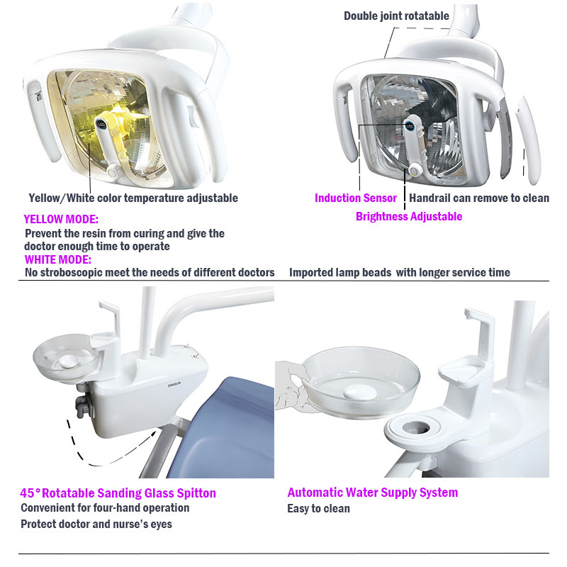 Full Set S610 Electric Dental Chair With Height-Adjustable