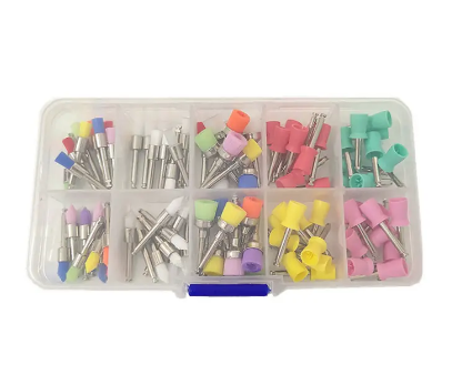 Disposable Latch Type Polisher Cups Kits 100pcs/set Dental Prophy Brushes