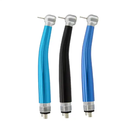 2/4 Holed Colorful Dental Turbine Push Button High Speed Handpiece