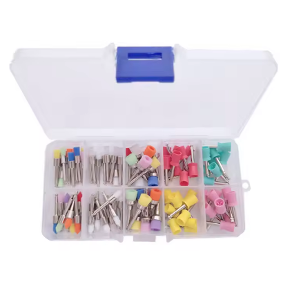 Disposable Latch Type Polisher Cups Kits 100pcs/set Dental Prophy Brushes