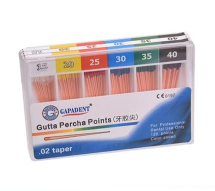 Dental Disposable Consumable Materials Gutta Percha Points With 02/04/06 Taper