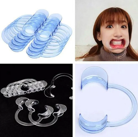 Plastic S M L Size C Shape Lip Mouth Opener Orthodontic Dental Cheek Retractor