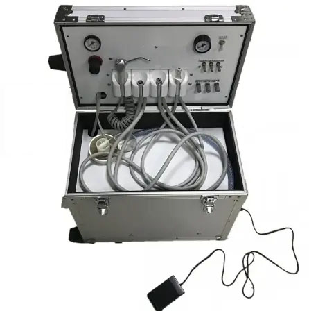 Portable Dental Turbine Machine Full Set with Build-in Compresspor