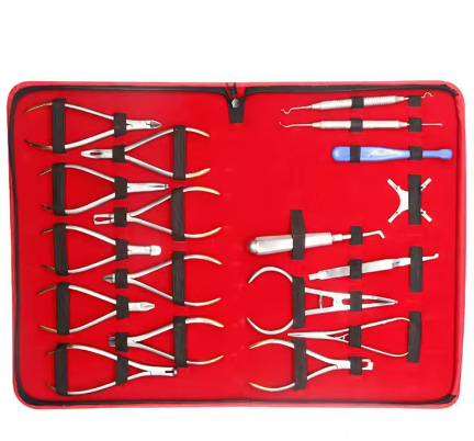 Dental Surgical Instrument Set 18in1 Stainless Steel Oral Orthodontic Set