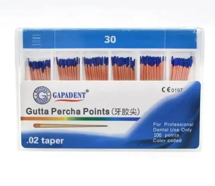 Dental Disposable Consumable Materials Gutta Percha Points With 02/04/06 Taper