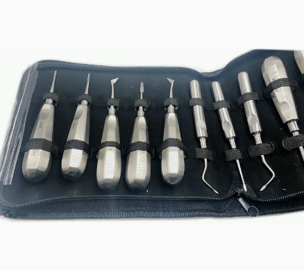 Full Set Dental Surgery Instrument Teeth Elevators Dental Root Elevator