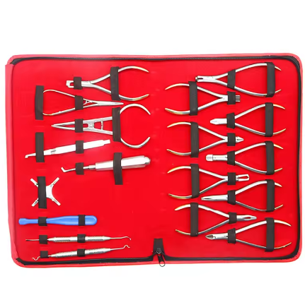 Dental Surgical Instrument Set 18in1 Stainless Steel Oral Orthodontic Set