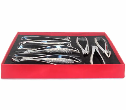 Oral Dental Surgery Extracting Elevators Forceps Instruments Kit