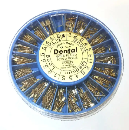 Dental Materials Gold Screw Posts Stainless Steel Screw Post