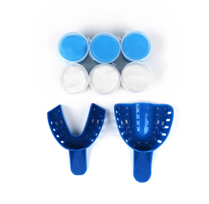 Silicone Blue & White Home Putty Mold Material Dental Impression Kit For Teeth