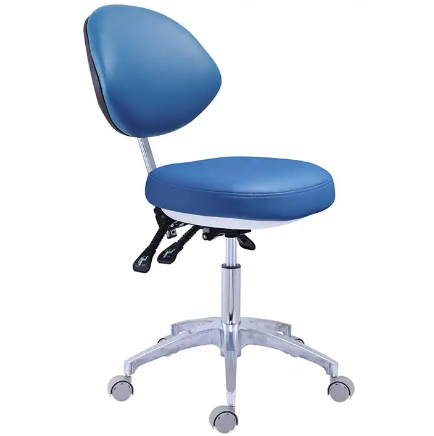 Height Adjustable Mobile Lab Doctor Assistant Chair Portable Dentist Stool