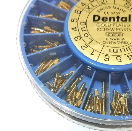 Dental Materials Gold Screw Posts Stainless Steel Screw Post