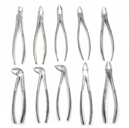 Oral Dental Surgery Extracting Elevators Forceps Instruments Kit