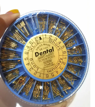 Dental Materials Gold Screw Posts Stainless Steel Screw Post