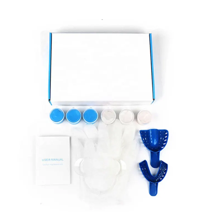 Silicone Blue & White Home Putty Mold Material Dental Impression Kit For Teeth