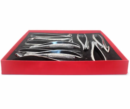 Oral Dental Surgery Extracting Elevators Forceps Instruments Kit