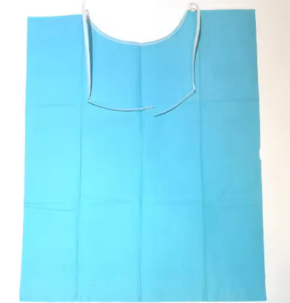 Disposable Medical waterproof Apron cotton Dentist/Dental cotton Bibs with tie