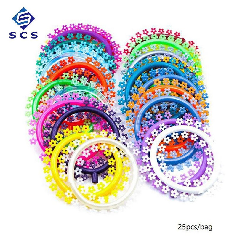 Dental Orthodontic Product Flexible Cartoon Colorful Elastic Dental Ligature Ties