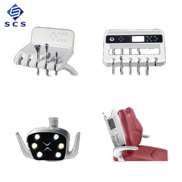 Dental Chairs Unit Price 6-LED Dual Color Shadowless Lamp Electric Dental Chair