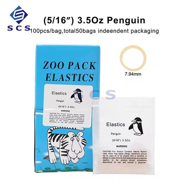 Orthodontic Rubber Elastic Traction Bands Zoo Park Dental Non Latex Elastic Rubber Band