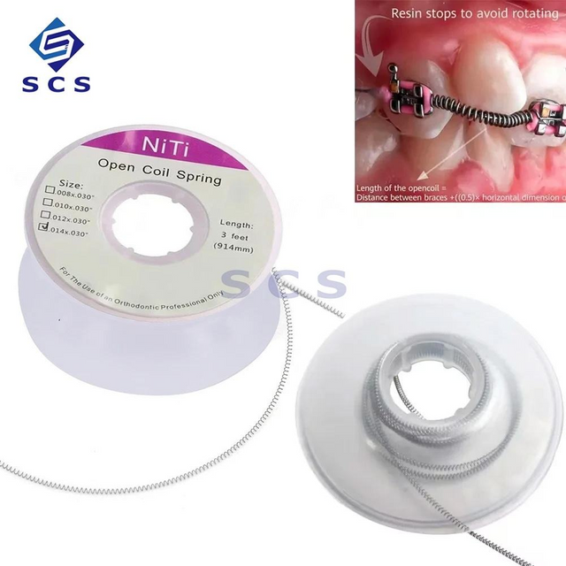 Medical Orthodontic Dental Materials Niti Open Coil Springs