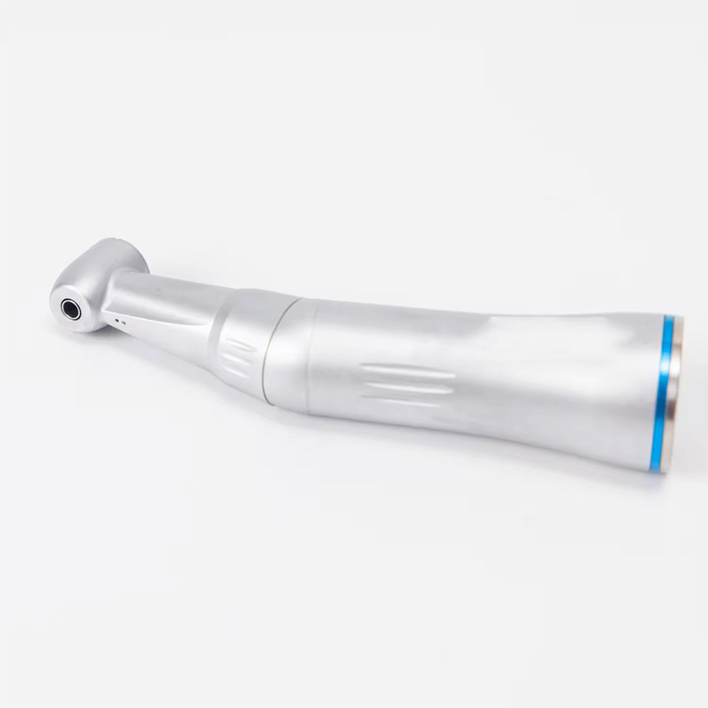 Electric Dental LED Turbine Handpiece Kit 5-Way Water Spray Low Speed Contra Angle Ceramic Bearing