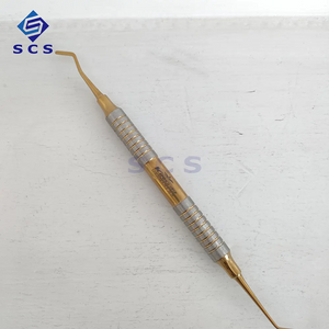 Manual Dental Filling Instrument with Golden Handle Professional Use