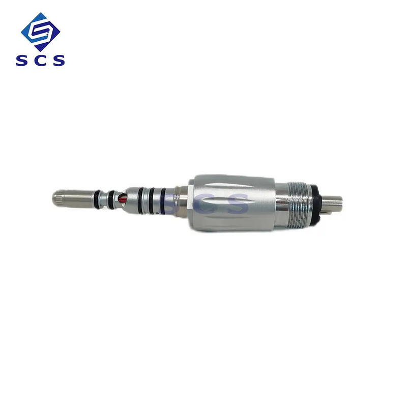 Metal Dental Handpiece With Portable 6-Hole Fiber Optic & Quick Coupling