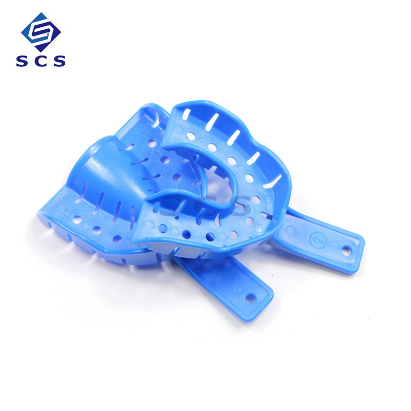 Orthodontic Implant Teeth Tray Disposable Oral Perforated Adjustable Plastic Dental Impression Tray