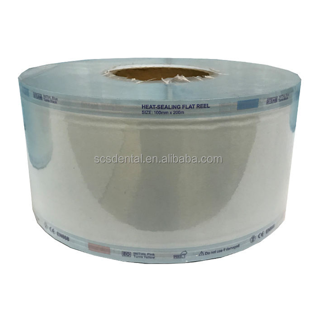 Flat Reel Disposable Dental Sterilization Roll Pouch