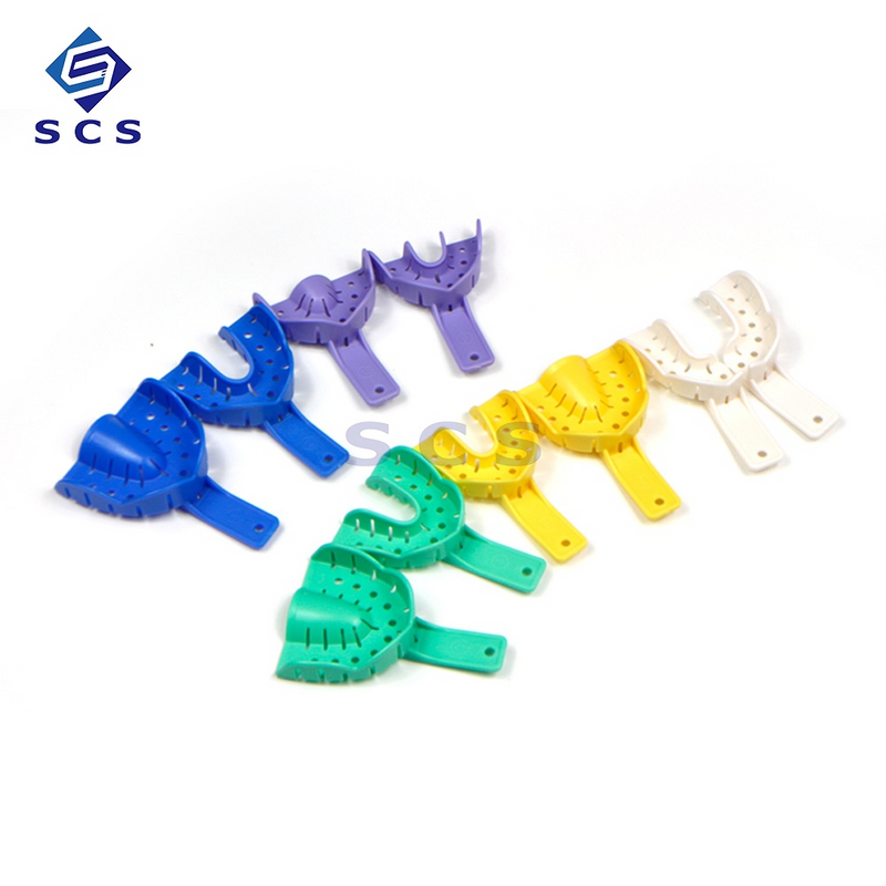 Orthodontic Implant Teeth Tray Disposable Oral Perforated Adjustable Plastic Dental Impression Tray