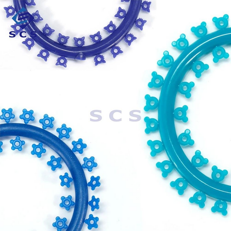Dental Orthodontic Product Flexible Cartoon Colorful Elastic Dental Ligature Ties