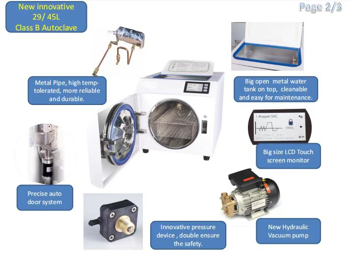 Dental Autocalve Large Capacity SCS-SUN45-III Class B Sterilizer