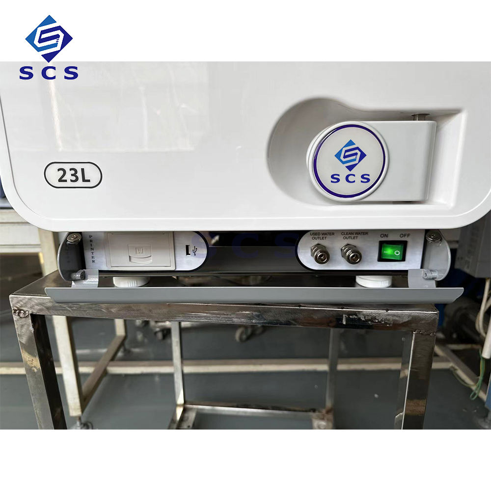 Clinical Benchtop Autoclave 23L Class B Portable Dental Autoclave Steam Sterilizer
