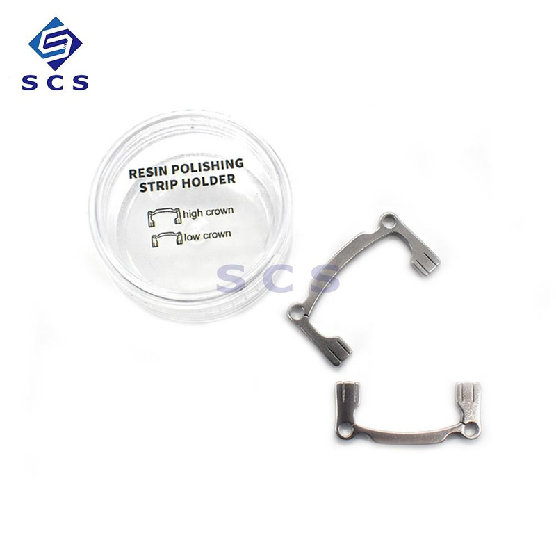 Autoclavable Dental Resin Polishing Strip Metal Holder Oral Therapy Accessories Low & High Crown 