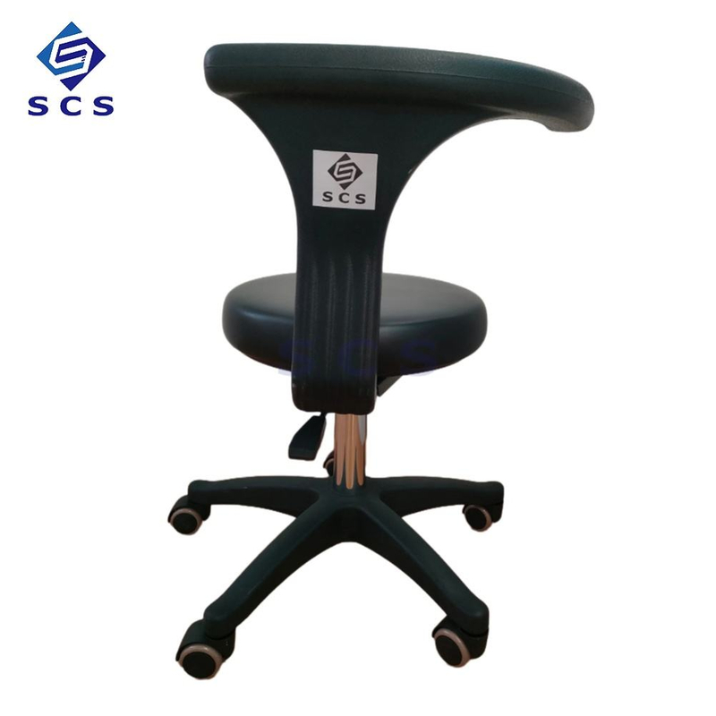 Leather Steam Lift Class II Portable Clinic Doctor Dental Nurse Assistant Stool with Armrest