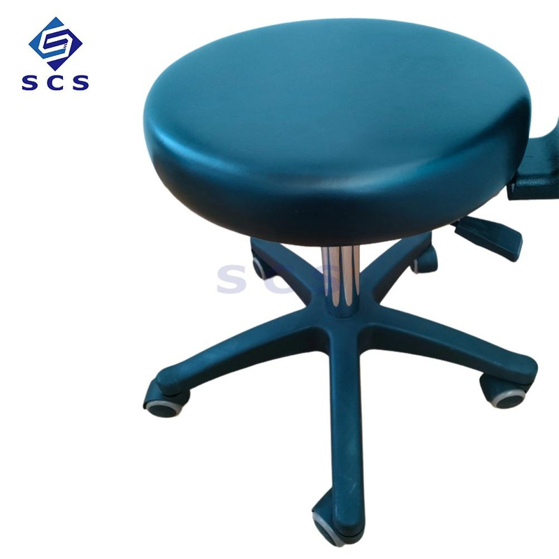 Leather Steam Lift Class II Portable Clinic Doctor Dental Nurse Assistant Stool with Armrest