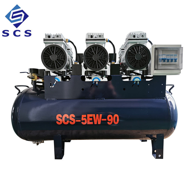 Electric Oil Free Dental Air Compressor – 90L Noiseless Air Compressor
