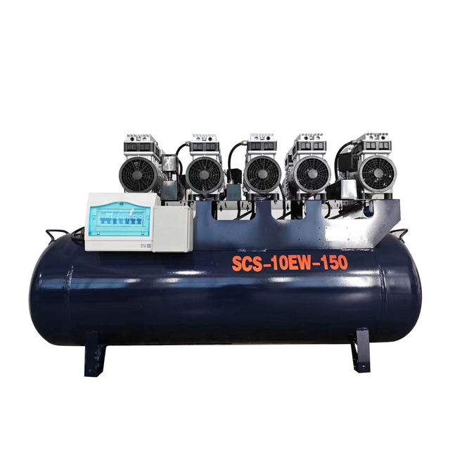 4200W Ultra-Quiet Oil-Free Electric Dental Air Compressor – 150L High Capacity