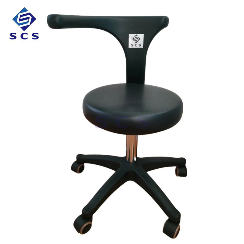 Leather Steam Lift Class II Portable Clinic Doctor Dental Nurse Assistant Stool with Armrest