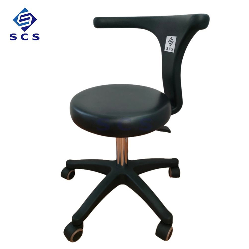 Leather Steam Lift Class II Portable Clinic Doctor Dental Nurse Assistant Stool with Armrest